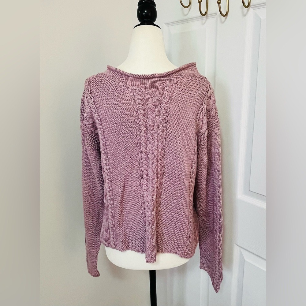 Handmade Lavender/Pink  Knitted Sweater‎ Women's Medium - Picture 9 of 9
